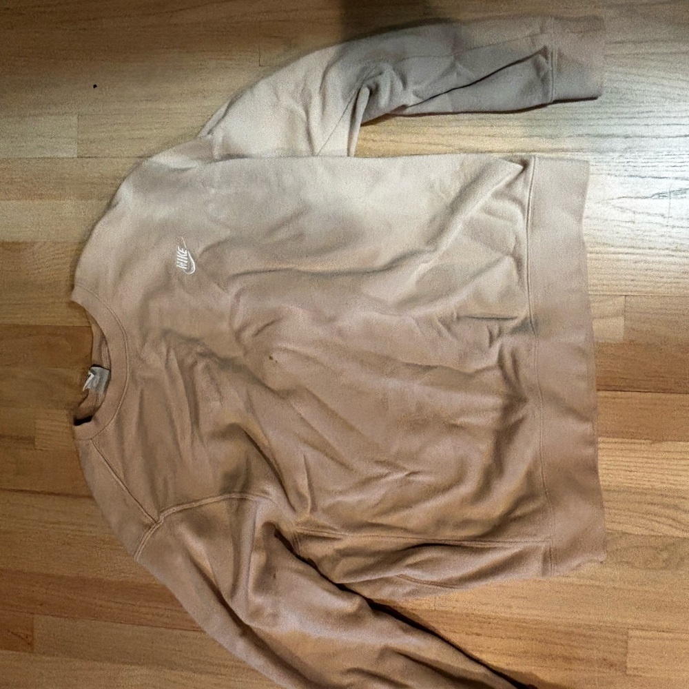 Nike Women's Beige Crew Neck Sweater